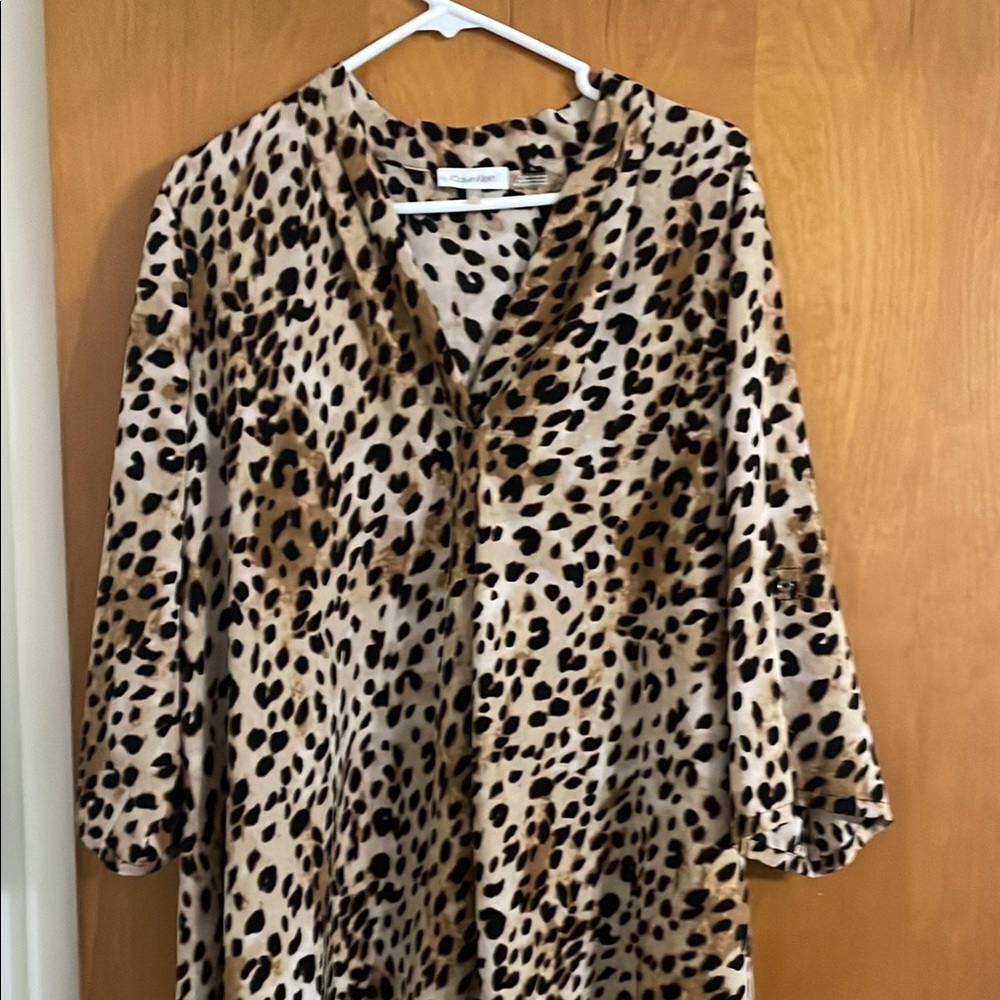 Calvin Klein Animal Print Blouse